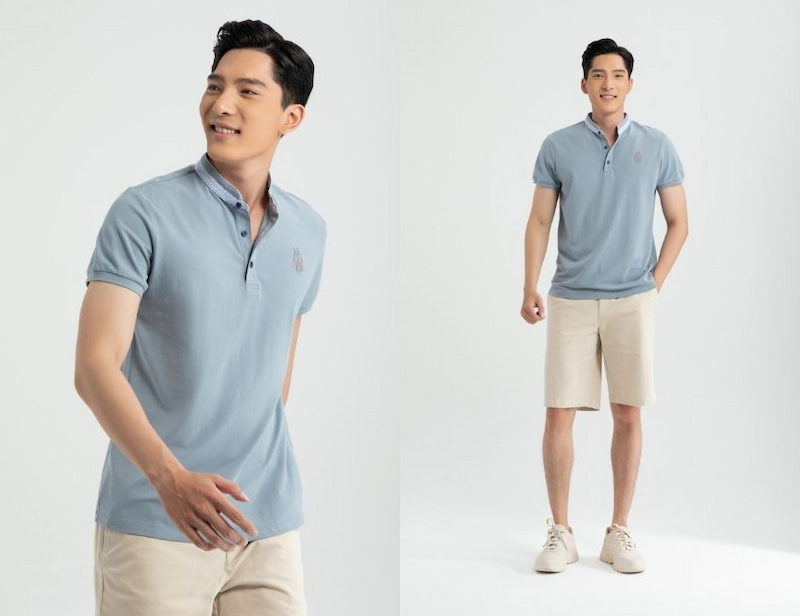 Top 3+ mẫu áo polo cổ tàu lịch lãm, hiện đại, năng động 6 ao polo co tau 2