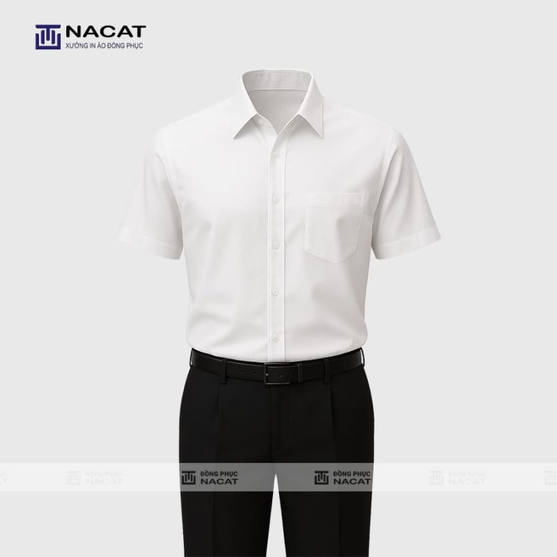 Xưởng May Đồng Phục Uy Tín Tại Biên Hòa / Đồng Nai Áo sơ mi - DPS009 - Đồng Phục Nacat