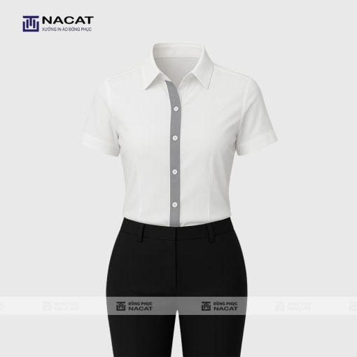 Áo sơ mi -ES005 - Đồng Phục Nacat