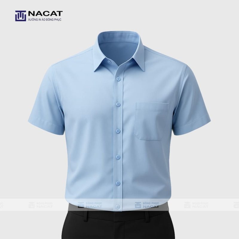 Xưởng May Đồng Phục Uy Tín Tại Biên Hòa / Đồng Nai Áo sơ mi -NS003 - Đồng Phục Nacat