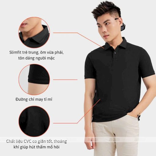 ÁO polo đồng phục basic vải cvc (1)