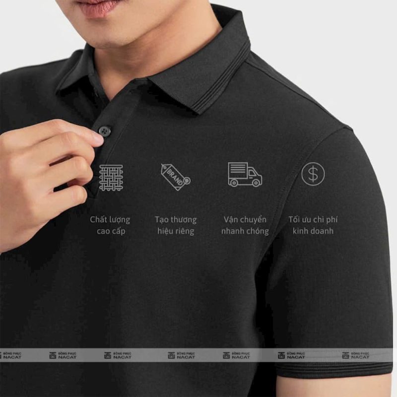 Ao polo dong phuc chat CVC 1