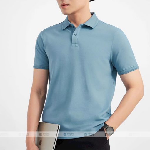 Áo polo đồng phục chất CVC - (2)