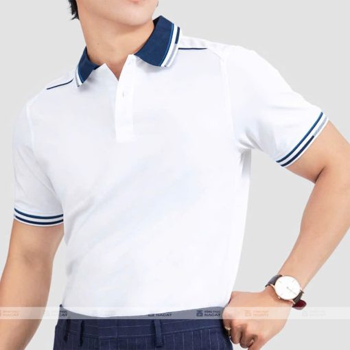 Áo polo đồng phục trắng (1)