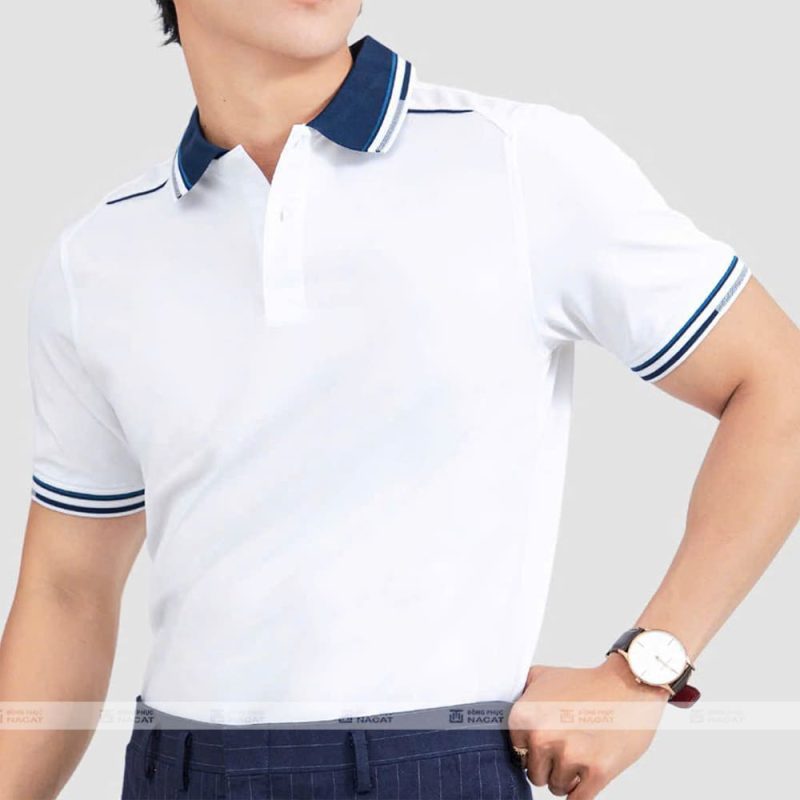 Áo polo đồng phục trắng (1)
