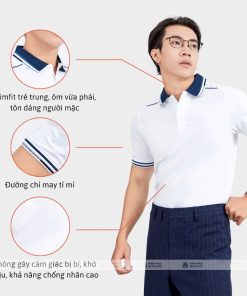 Áo polo đồng phục trắng (1)