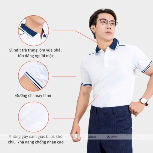 Áo polo đồng phục trắng (1)