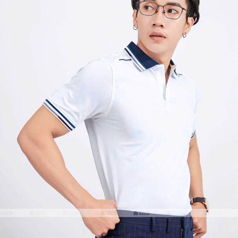 Áo polo đồng phục trắng (1)