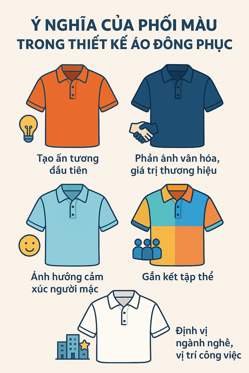 Cách Phối Màu Áo Đồng Phục Đẹp Và Chuyên Nghiệp - Đồng Phục Nacat (3)